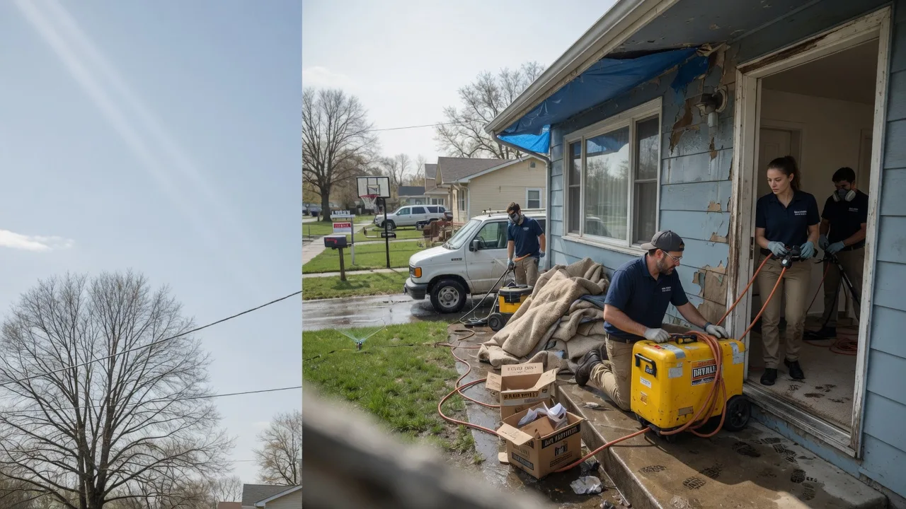 Basement Flood Cleanup in Grayville, IL near me